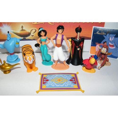  Playful Toys WDW Aladdin Movie Deluxe Figure Set of 12 Toy Kit with PrincessRing, Special Sticker and 10 Figures Featuring Aladdin, Jasmine, Jafar and Even The Magic Lamp and Flyin