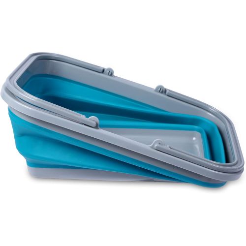  Playinyard 1/2 Pack Collapsible Camping Sink, 9L/15L/16L Portable Wash Basin with Handle for Camping Hiking and Home