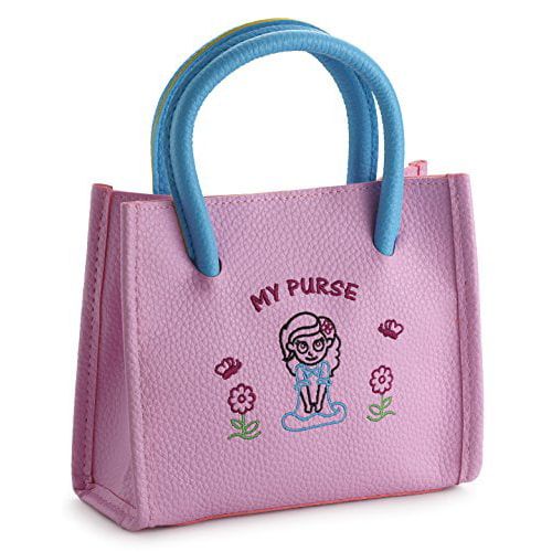 Playkidz My First Purse Pretend Play Set for Girls with Lights and Sound Flip Phone, Key Remote - Be Like Mom - Educational and Fun - Batteries Included