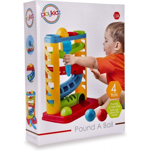  Playkidz Super Durable Pound A Ball Great Fun for Toddlers - STEM Developmental Educational Toys - Great Birthday Gift