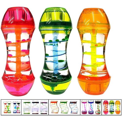  Playlearn USA Playlearn Liquid Motion Bubbler 3-Pack | Liquid Timer Sensory Toy