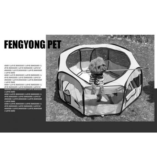  Playpens Houses & Habitats Pet Production House Indoor Cat Room Outdoor Collapsible Tent Closed Ventilation Fence Eight-Sided Grid Pet Play Fence Outdoor Pet Production Box