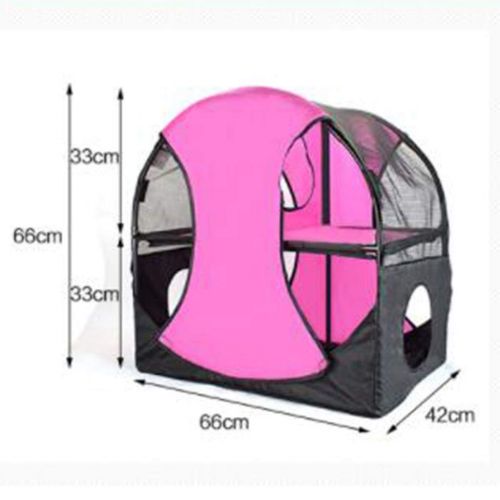  Playpens Houses & Habitats Pet Tent Cat Ferris Wheel Tent Cat Tunnel Cat Playground Toy Cat Litter Jumping Cat Shelf Funny Cat Supplies Outdoor Portable Pet Tent (Color : Pink, Size : 66426