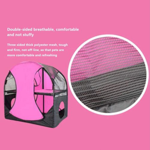  Playpens Houses & Habitats Pet Tent Cat Ferris Wheel Tent Cat Tunnel Cat Playground Toy Cat Litter Jumping Cat Shelf Funny Cat Supplies Outdoor Portable Pet Tent (Color : Pink, Size : 66426