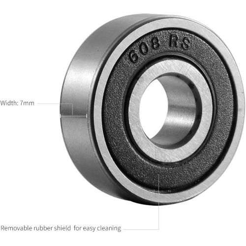  Playshion Ceramic Bearings for Longboard, Skateboard, Roller Skates and Spinner