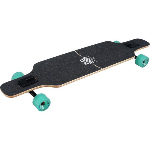  Playshion Drop Through Freestyle Longboard Skateboard Cruiser