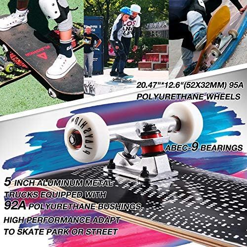  Playshion 31x8 Complete Skateboard for Kids and Beginners