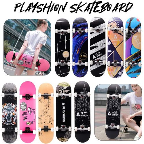  Playshion 31x8 Complete Skateboard for Kids and Beginners
