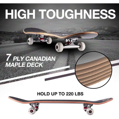  Playshion 31x8 Complete Skateboard for Kids and Beginners