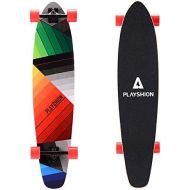Playshion 42 inch Bamboo Longboard Skateboard Complete Cruiser