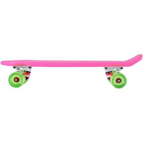  Playshion Complete 22 Inch Mini Cruiser Skateboard for Beginner with Sturdy Deck