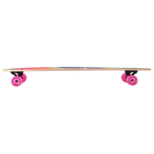  Playshion 42 inch Bamboo Longboard Skateboard Complete Cruiser