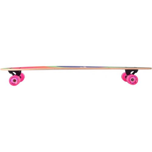  Playshion 42 inch Bamboo Longboard Skateboard Complete Cruiser