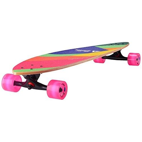  Playshion 42 inch Bamboo Longboard Skateboard Complete Cruiser