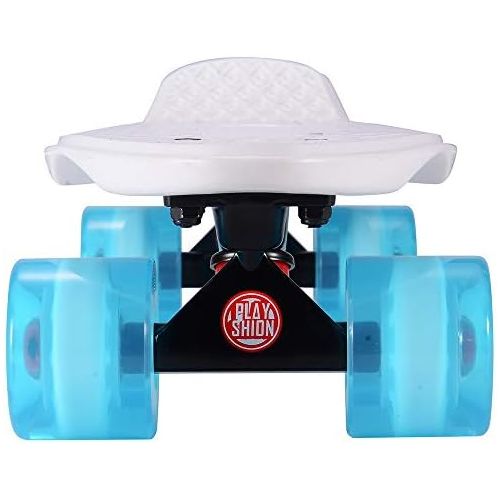  Playshion Complete 22 Inch Mini Cruiser Skateboard for Beginner with Sturdy Deck