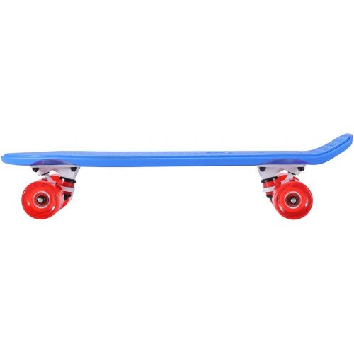  Playshion Complete 22 Inch Mini Cruiser Skateboard for Beginner with Sturdy Deck