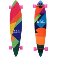 Playshion 42 inch Bamboo Longboard Skateboard Complete Cruiser