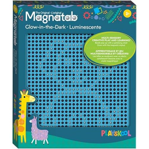  Playskool Magnatab - Glow-in-The-Dark - Learning and Sensory Drawing Tool - for Kids Ages 3 and Up