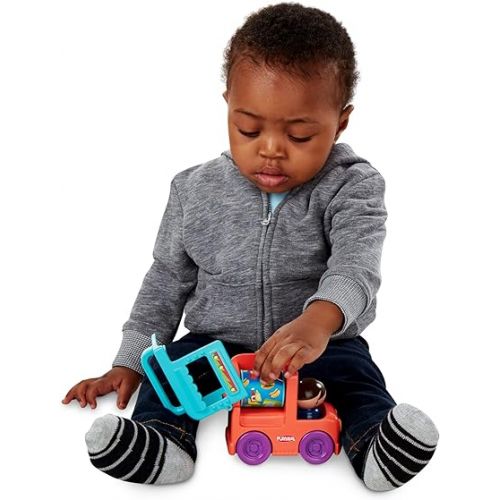  Playskool Fold 'n Roll Trucks Activity Toy Bundle of 2 Vehicles for Toddlers 12 Months and Up, Food and Ice Cream Truck Themes with 1 of Each (Amazon Exclusive)
