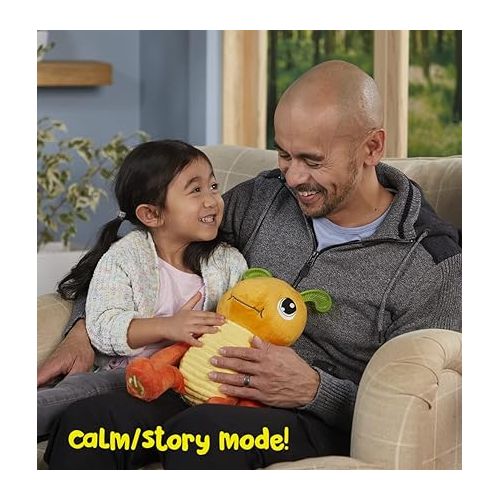  Playskool Glo Friends ? Wigglebug Wiggle, Hop, Stop! ? Interactive Soft Plush with 4 Modes ? Games, Stories, Free Play, and Bedtime ? SEL Toy ? Ages 2+