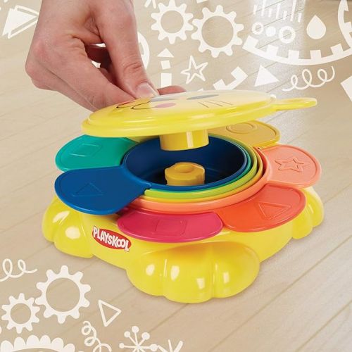  Playskool Stack 'n Stow Nesting Activity Toy for Toddlers and Babies 9 Months and Up with 7 Cups and Easy Storage for On The Go (Amazon Exclusive)