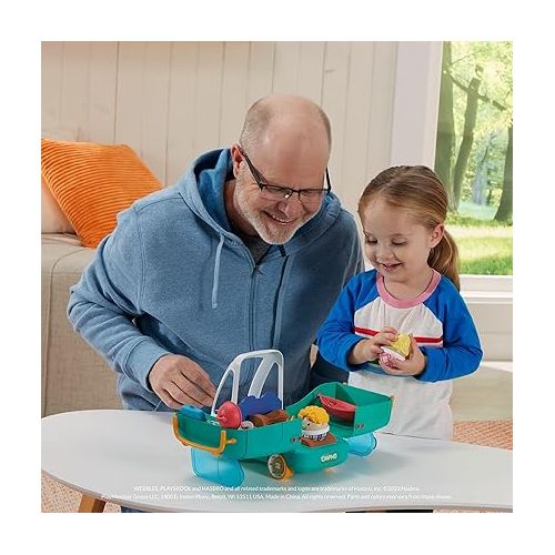  Playskool Weebles My Happy Camper - Weeble Wobble Preschool Toy for Toddlers, Campsite with Lights, Sounds and Song, for Kids Ages 12 Months and Up
