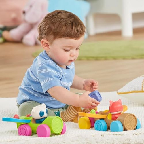  Playskool Roll and Go Critters Vehicle Toys for Toddlers 1 Year Old and Up, Includes 2 Vehicles, 2 Figures (Amazon Exclusive)