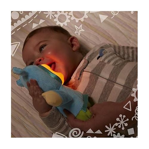  Playskool Blue Glo Worm Stuffed Lullaby Toy for Babies with Soothing Melodies