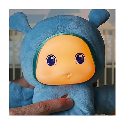  Playskool Blue Glo Worm Stuffed Lullaby Toy for Babies with Soothing Melodies