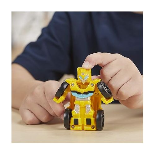  Transformers Playskool Heroes Rescue Bots Academy Mini Bot Racers Converting Robot Toy 5-Pack, 2-Inch Collectible Toy Cars (Amazon Exclusive)