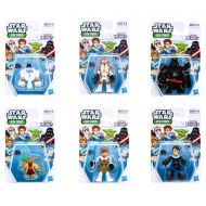 Playskool Heroes Star Wars Jedi Force Bundle, Complete Set of 6, including: Clone Commander Cody, R2-D2, Yoda, Anakin Skywalker, Darth Vader & Obi-Wan Kenobi