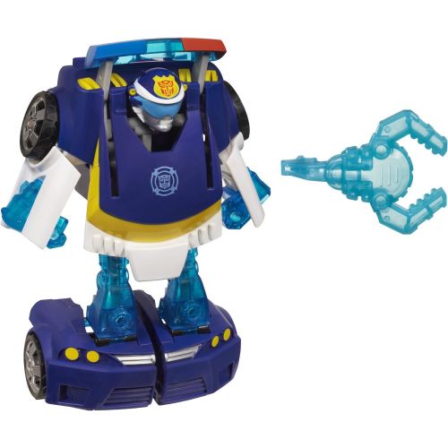  Playskool Heroes Transformers Rescue Bots Energize Chase the Police-Bot Action Figure, Ages 3-7 (Amazon Exclusive)