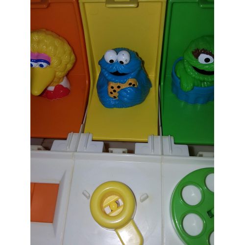  1985 Muppets, Inc. Playskool Muppets Sesame Street POPPIN PALS with Ernie & Bert, Big Bird, Cookie Monster & Oscar The Grouch