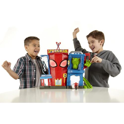  Playskool Heroes Marvel Spider-Man Adventures Electronic Spider-Man Stunt City Playset