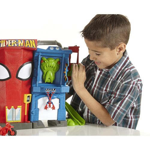  Playskool Heroes Marvel Spider-Man Adventures Electronic Spider-Man Stunt City Playset