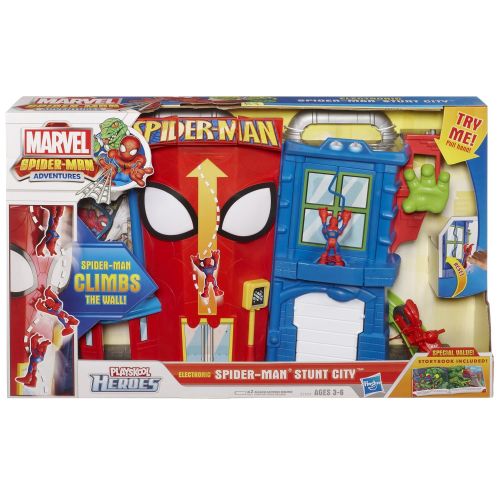  Playskool Heroes Marvel Spider-Man Adventures Electronic Spider-Man Stunt City Playset