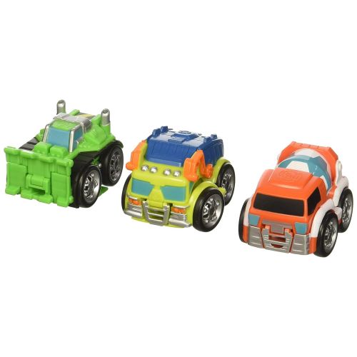  Playskool Heroes Transformers Rescue Bots Flip Racers Griffin Rock Construction Team