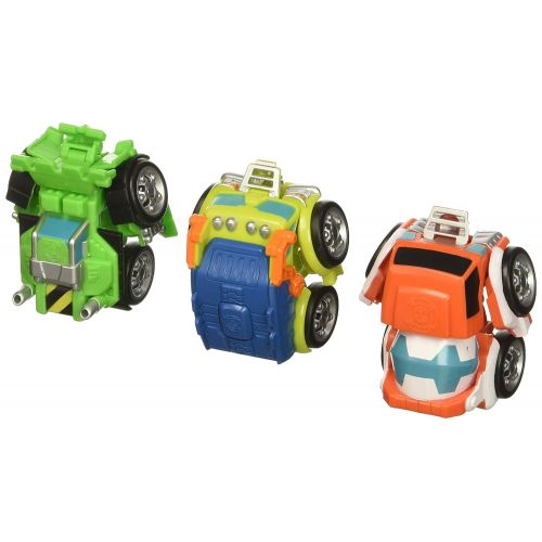  Playskool Heroes Transformers Rescue Bots Flip Racers Griffin Rock Construction Team