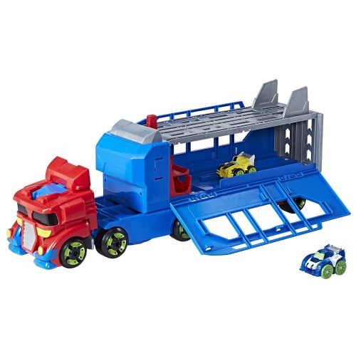  Playskool Heroes Transformers RBT Optimus Prime Race Track Trailer Playset