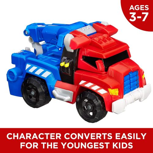  [아마존베스트]Playskool Heroes Transformers Rescue Bots Optimus Prime Action Figure, Ages 3-7 (Amazon Exclusive)