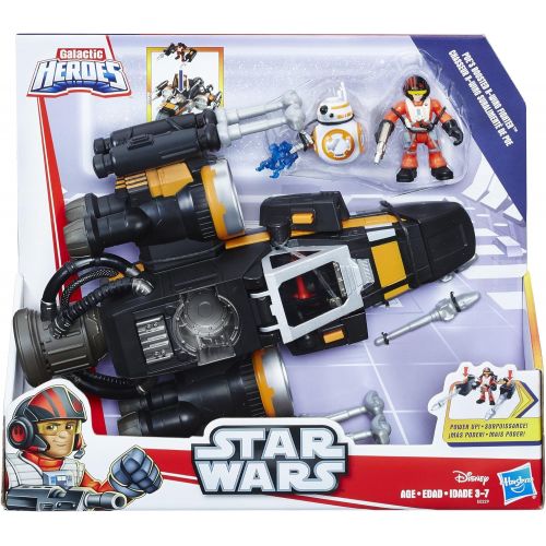  [아마존베스트]Star Wars Galactic Heroes Poes Boosted X-Wing Fighter