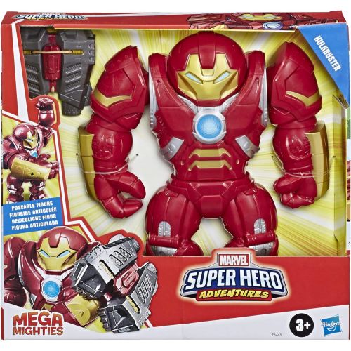 해즈브로 Hasbro Playskool Heroes Mega Mighties Marvel Super Hero Adventures Hulkbuster, Collectible 12-Inch Action Figure