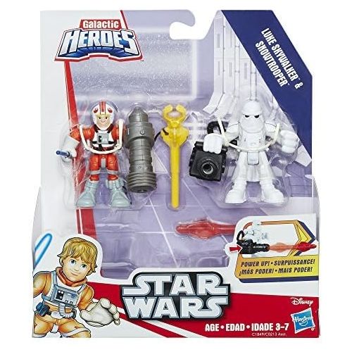  Playskool Heroes Star Wars Galactic Heroes Luke Skywalker and Snowtrooper