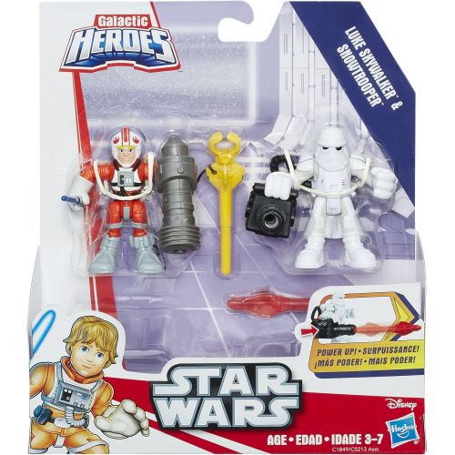  Playskool Heroes Star Wars Galactic Heroes Luke Skywalker and Snowtrooper