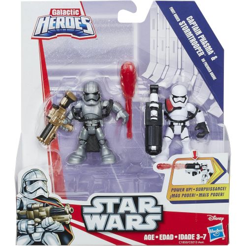  Playskool Heroes Star Wars Galactic Heroes Captain Phasma and First Order Stormtrooper