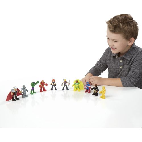  Playskool Heroes Marvel Super Hero Adventures Ultimate Super Hero Set, 10 Collectible 2.5-Inch Action Figures, Toys for Kids Ages 3 and Up (Amazon Exclusive)