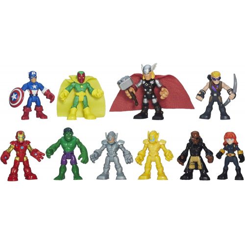  Playskool Heroes Marvel Super Hero Adventures Ultimate Super Hero Set, 10 Collectible 2.5-Inch Action Figures, Toys for Kids Ages 3 and Up (Amazon Exclusive)