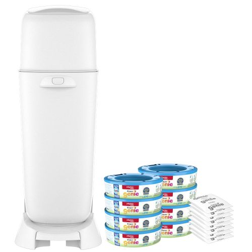  [아마존핫딜][아마존 핫딜] Playtex Diaper Genie Baby Registry Gift Set, Includes 1 Diaper Genie Complete Diaper Pail, 8 Diaper Genie Refills and 8 Diaper Genie Carbon Filters for Odor Control