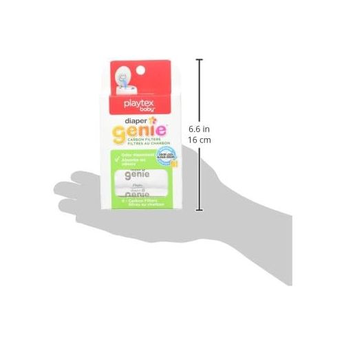  [아마존베스트]Playtex Diaper Genie Carbon Filter, Ideal for Use with Diaper Genie Complete, Odor Eliminator, 4 Pack