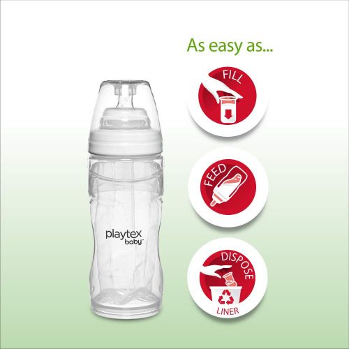  [아마존베스트]Playtex Baby Nurser Drop-Ins Baby Bottle Disposable Liners, Closer to Breastfeeding, 8 oz, 200 Count